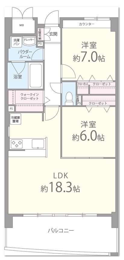 ソレイユセンリの間取り