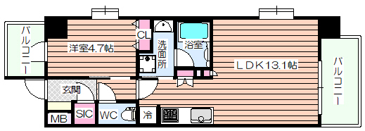 スプランディッドVIIIの間取り