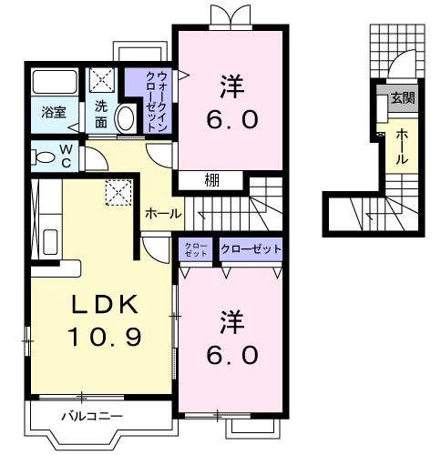 ラ・コリーナＡの間取り