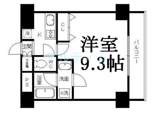 京都市東山区東橋詰町のマンションの間取り