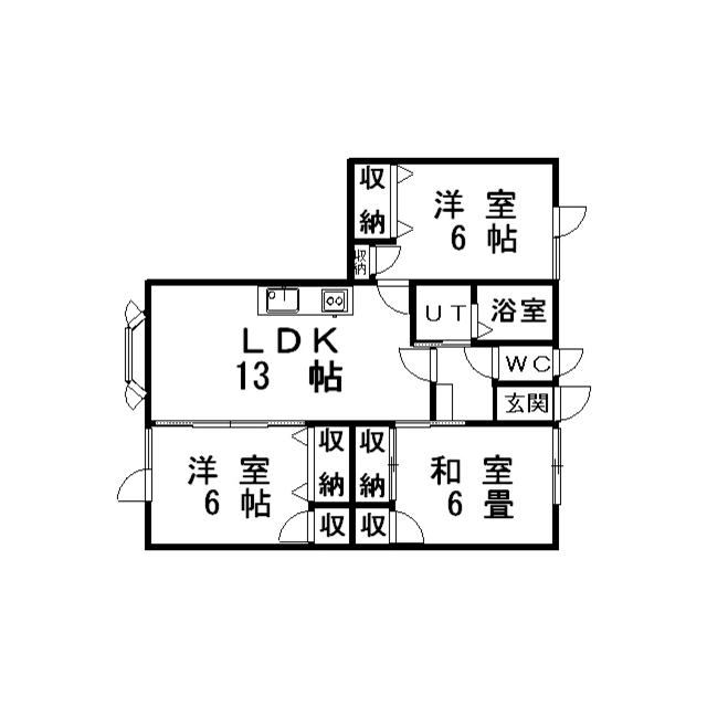 櫻ＨＥＩＧＨＴＳの間取り