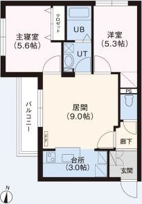 メゾンパティオN35の間取り