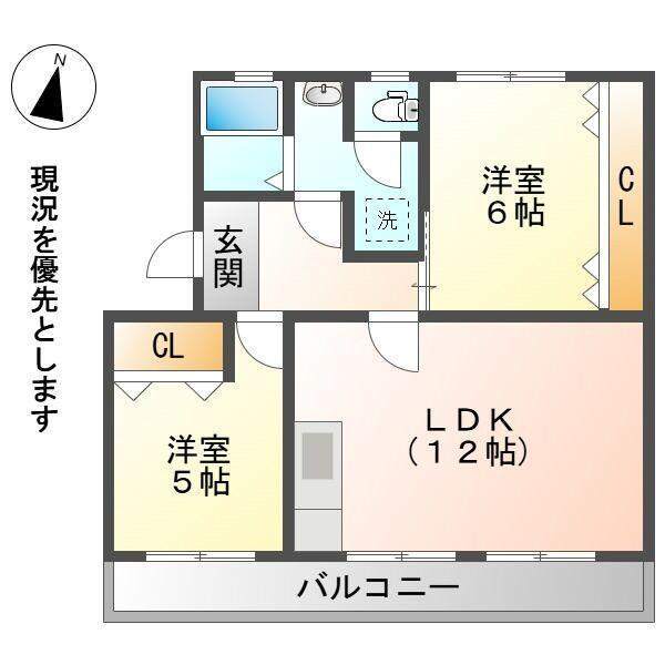 緑苑東団地８棟の間取り