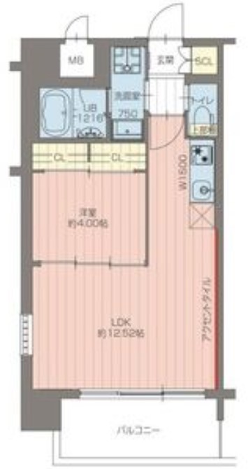 東大阪市下小阪のマンションの間取り