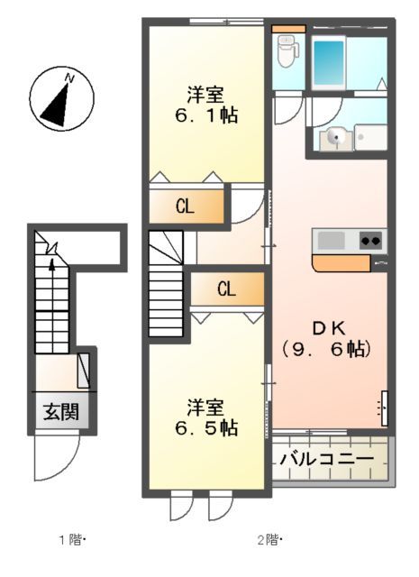 メルヴェユーイーグルIIの間取り