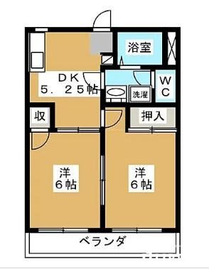 昭島市昭和町のマンションの間取り