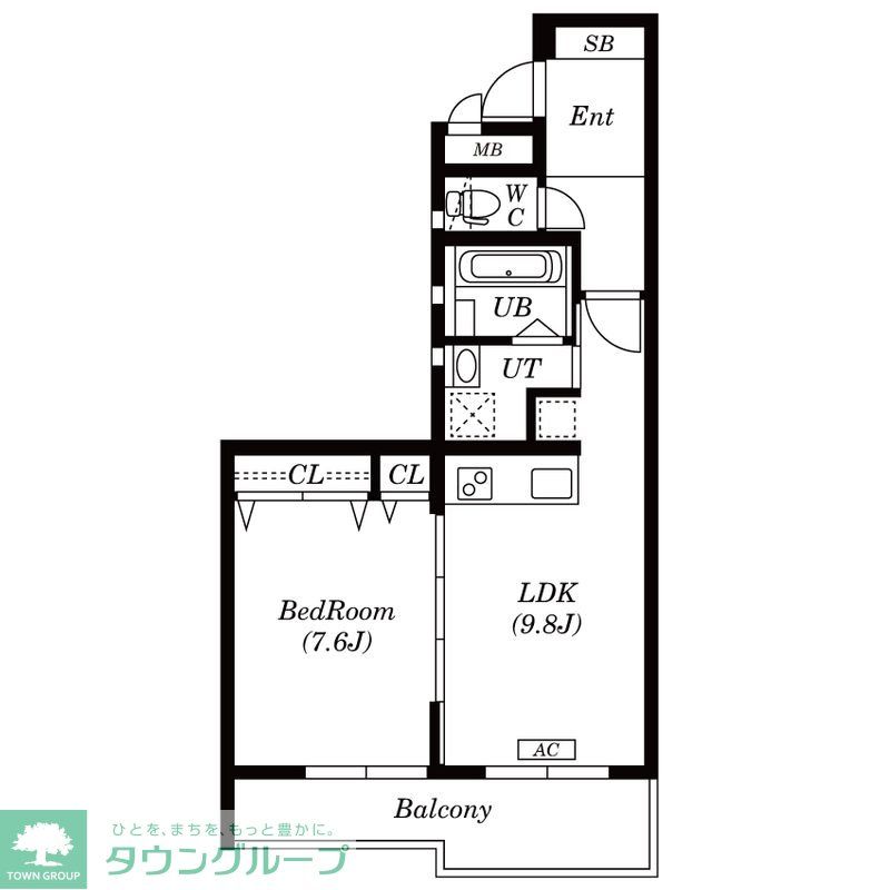 Lualt中野本町の間取り