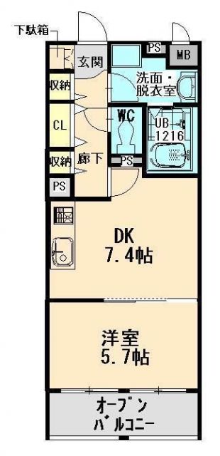 クオーレトラストIIIの間取り