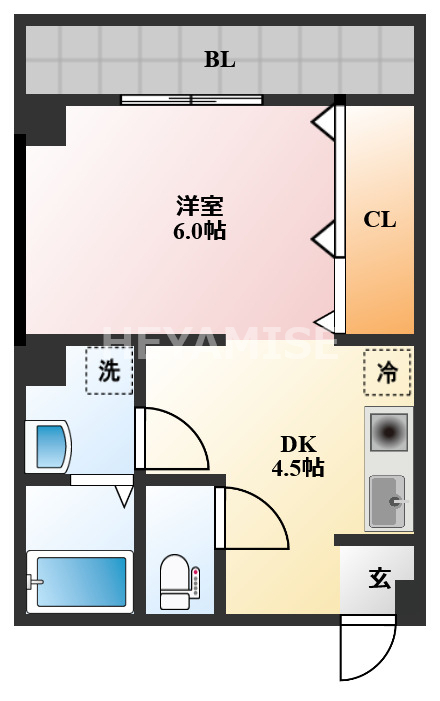 長崎市西小島のマンションの間取り