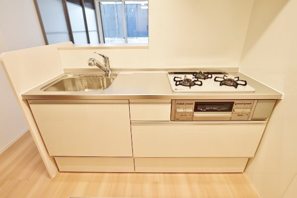 キッチン　★システムキッチングリル付き/3口コンロ★