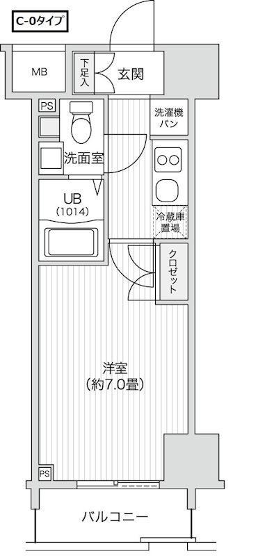 レジディア笹塚IIの間取り