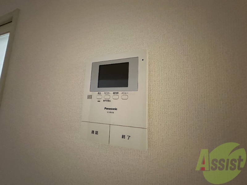 セキュリティ　モニター付きで安心です。