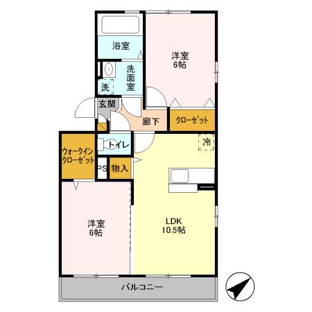 ヒルズガーデンの間取り