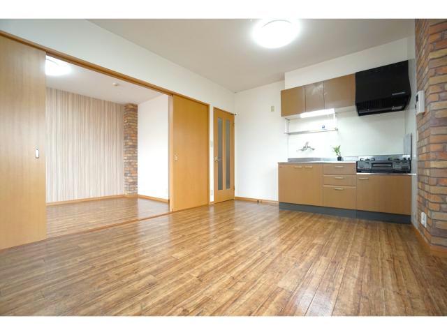 キッチン　キッチンガスコンロ付き