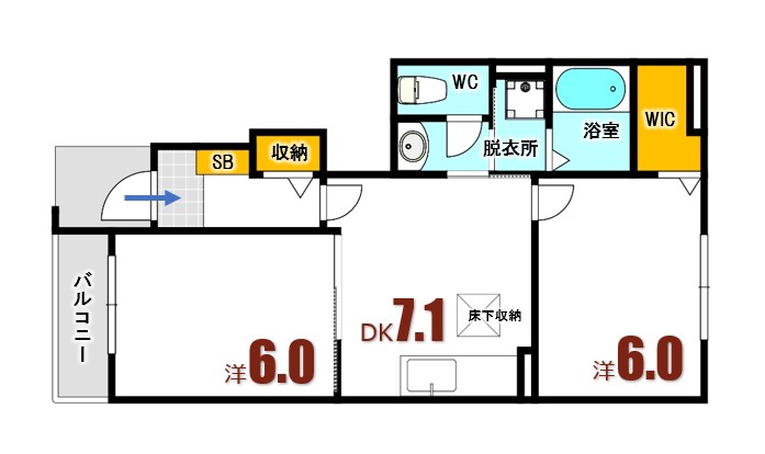 フレスクーラの間取り