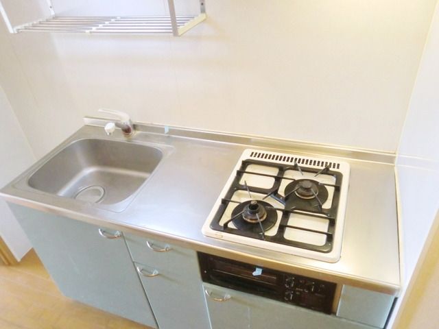 キッチン　★お料理らくらくシステムキッチン2口付きです★