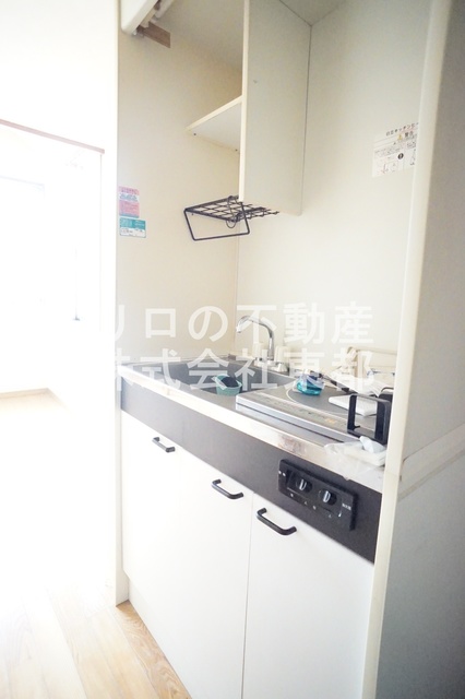 キッチン　１口電気コンロ設置済！お引越し後すぐにお料理できます☆