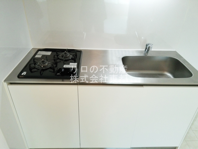 キッチン　便利な２口ガスコンロ設置済！