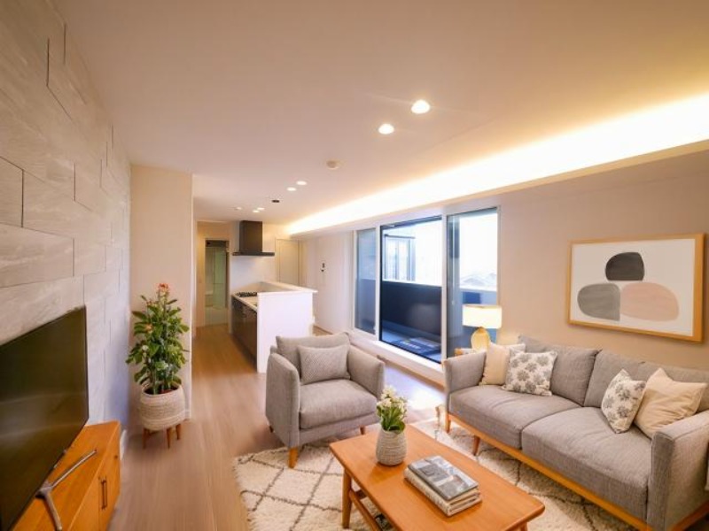 居室・リビング　CGで家具等を配置したもので家具等は含まれません