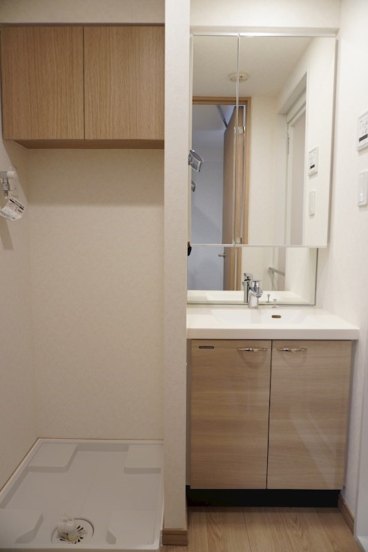 洗面設備　洗濯機置場