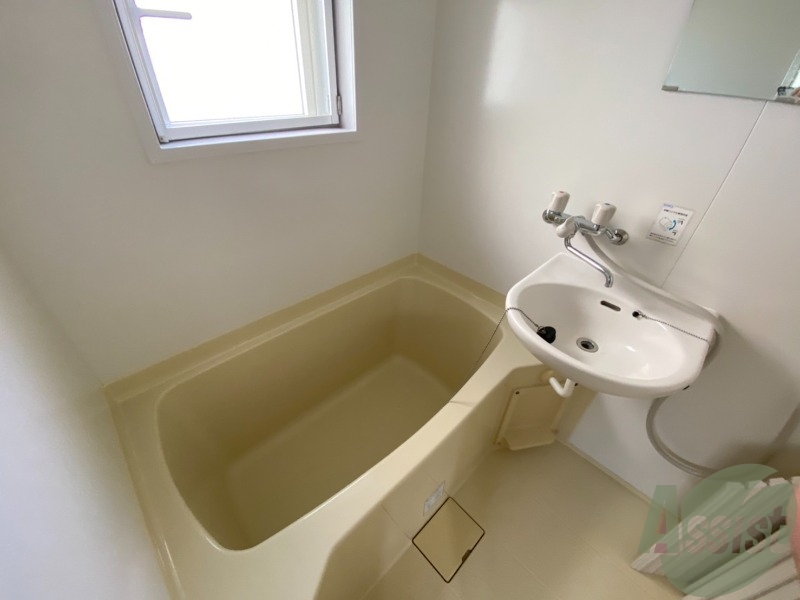 バス・シャワールーム　お風呂はこちらです。ゆったりできそうですね。