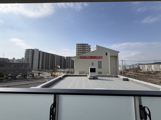 バルコニー　３階のお部屋からの眺望となります。