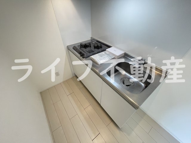 キッチン　コンパクトなキッチンで掃除もラクラク