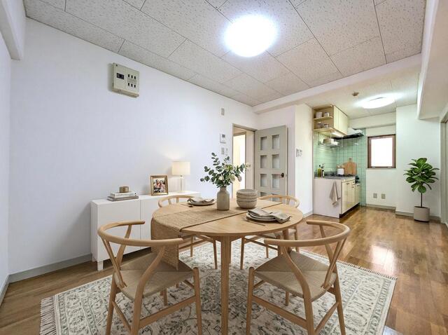 居室・リビング　本画像は実際の室内にＣＧ加工を施したもので、実際のお部屋に家