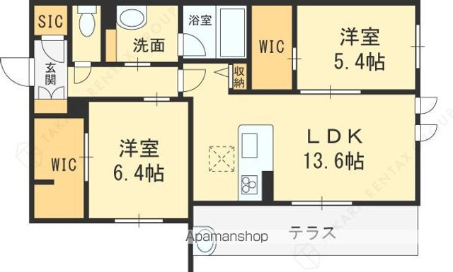 近鉄大阪線 俊徳道駅 徒歩6分 3階建 築4年の間取り写真