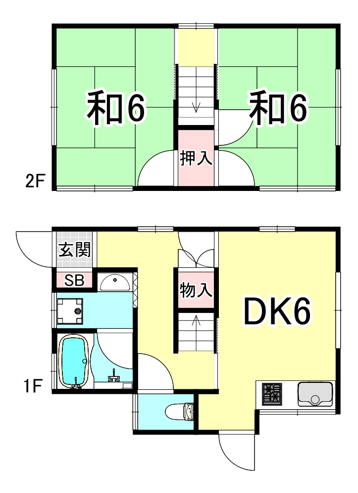 シャトレ塩屋A棟の間取り写真