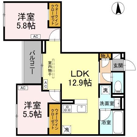 セレスティア上井草の間取り写真