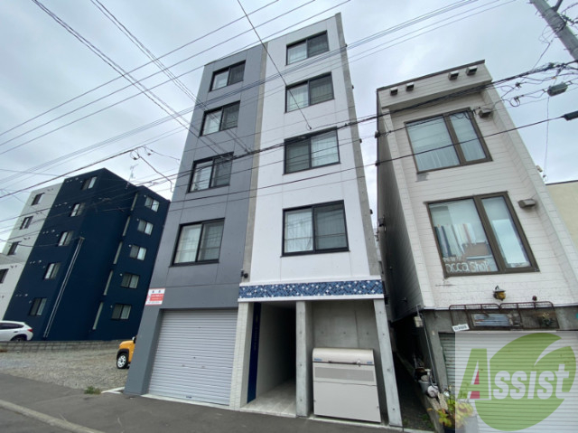 建物外観　札幌市東区北十七条東「Ｌｅｔｒａｉｎｂｌｅｕ」
