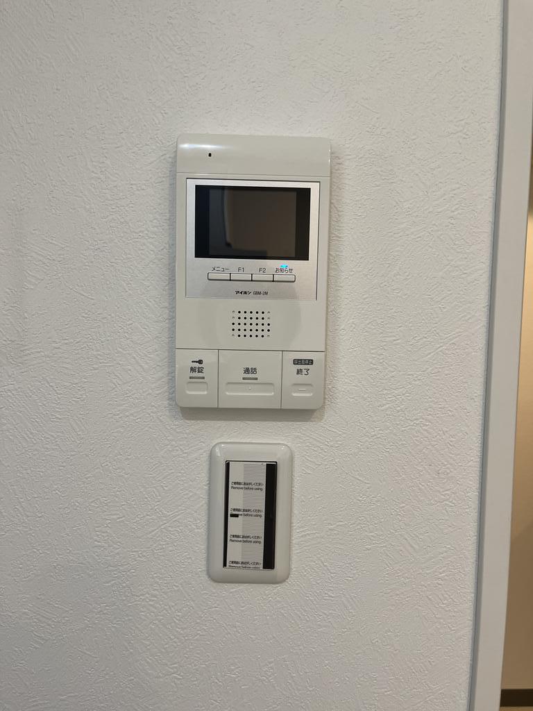 セキュリティ　モニタ付きインターホンも備わっています