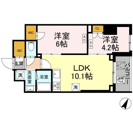 ロイジェント戸越銀座の間取り写真