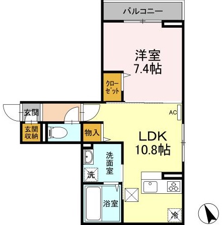 アンジュール北町の間取り写真