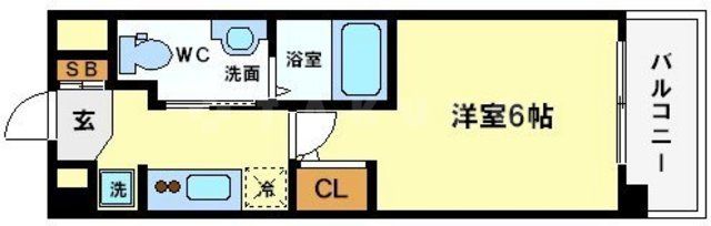アスリート本町リバーウエストの間取り写真
