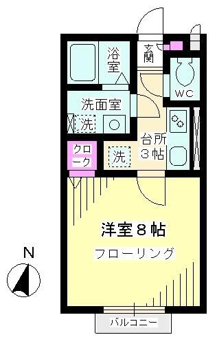 グリーンコートの間取り写真