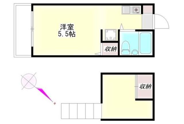 アビタシオン東伏見B棟の間取り写真