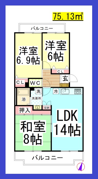 TDグランメール湘南台の間取り写真
