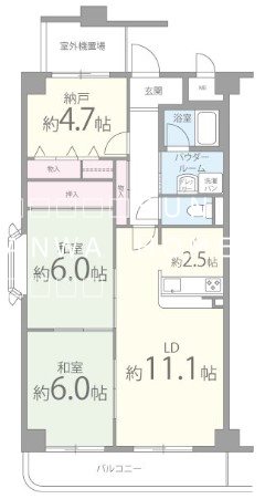 近鉄大阪線 近鉄八尾駅 徒歩14分 6階建 築29年の間取り写真