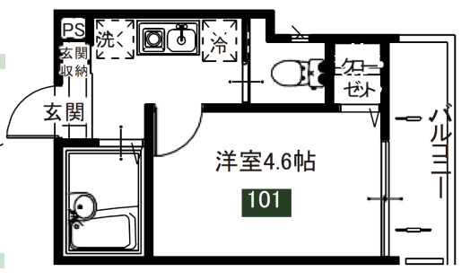 メルディアお花茶屋の間取り写真