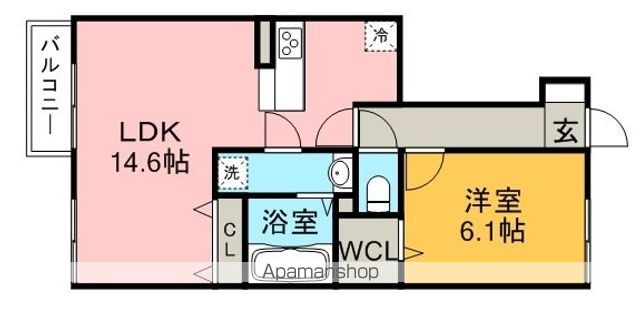 名鉄小牧線 小牧駅 バス乗車時間：22分 最寄りバス停で下車 徒歩16分 2階建 築9年の間取り写真