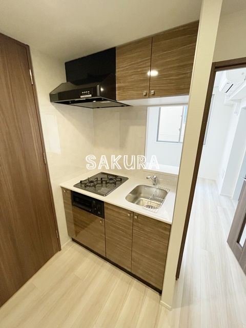 キッチン　嬉しいグリル付き2口ガスキッチン♪