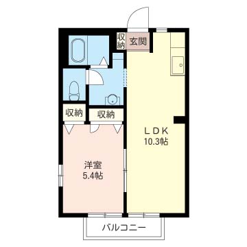 ベルメゾンの間取り写真
