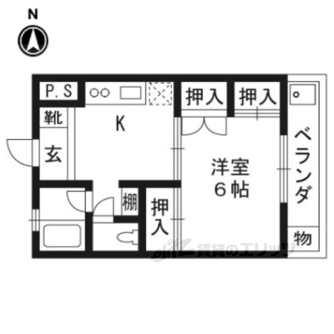 スカイロード東寺の間取り写真