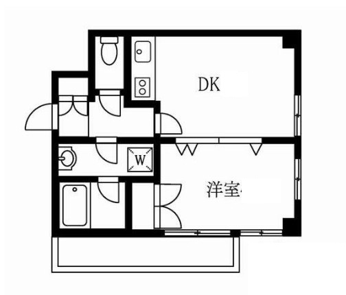 ＪＲ山手線 五反田駅 徒歩6分 12階建 築29年の間取り写真