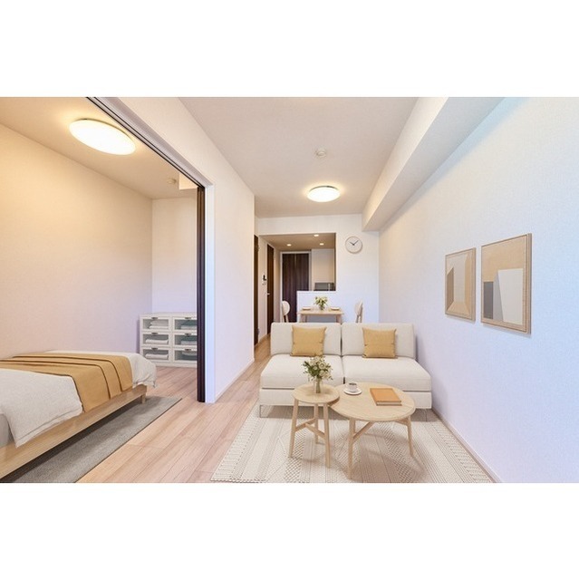 居室・リビング　家具・調度品等はＣＧ加工です。実際の賃貸住居には含まれません
