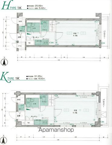 東京メトロ副都心線 雑司が谷駅 徒歩3分 7階建 築27年の間取り写真