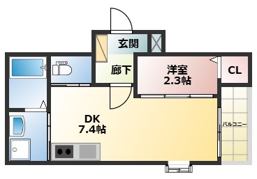 ソラナ博多の間取り写真