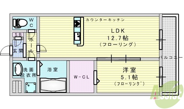Le・Ciel・Bleuの間取り写真
